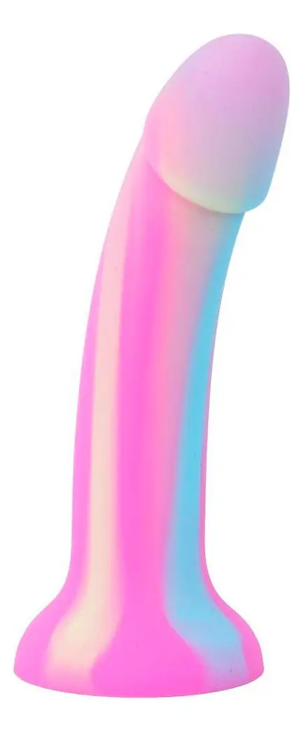 EasyToys Glow in the Dark Dildo - Candy Swirl 19 cm - 1 stk.
