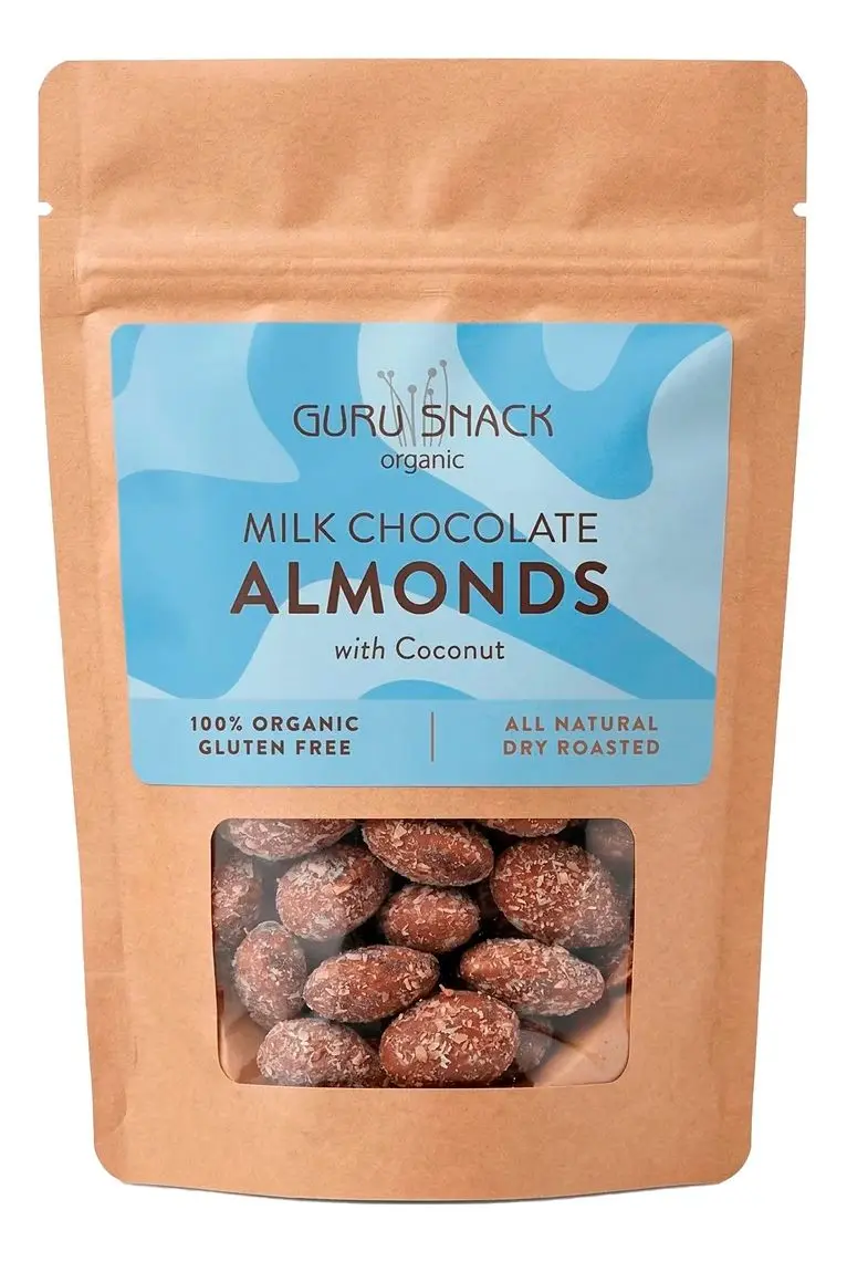 Guru Snack Milk Chocolate Almonds with Coconut - 100 g.