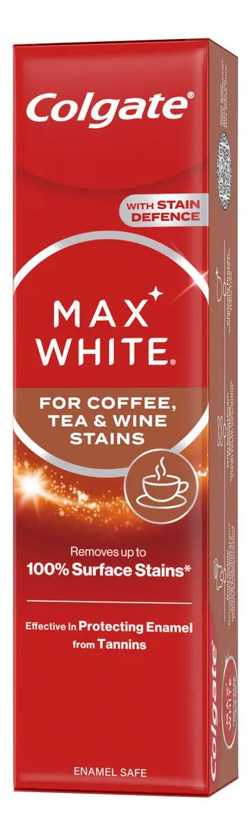 Colgate Tannkrem Max White Coffee - 75 ml.