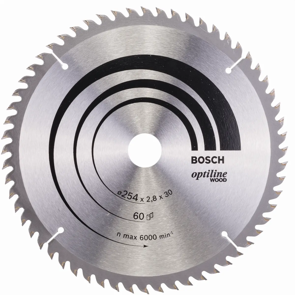 BOSCH OPTILINE Ø254X30MM 60T 20GR TRE