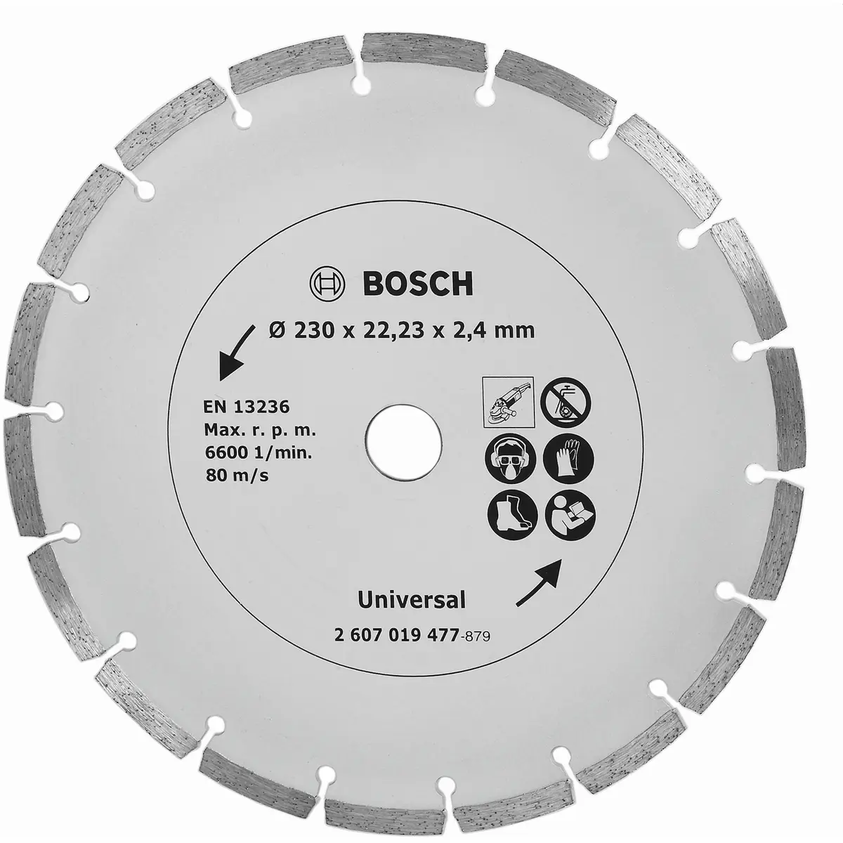 BOSCH DIAMANTSKIVE Ø230X22,23MM UNIVERSAL
