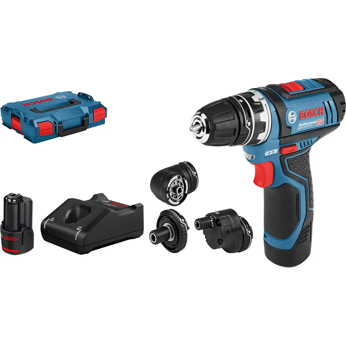 BOSCH DRILL GSR 12V-15FC 2X2,0AH