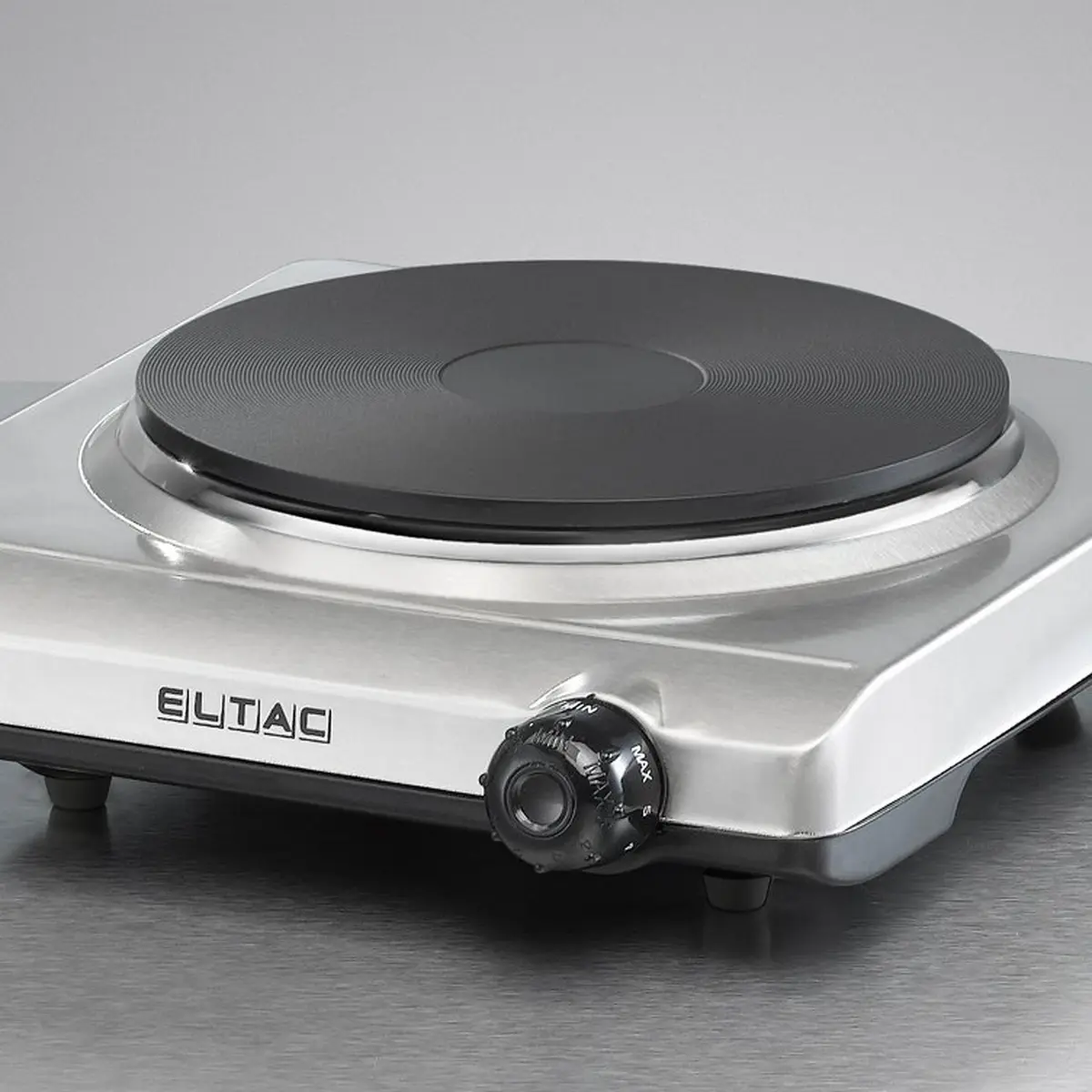 ELTAC KOKEPLATE ENKEL STÅL EK19, 1500 WATT