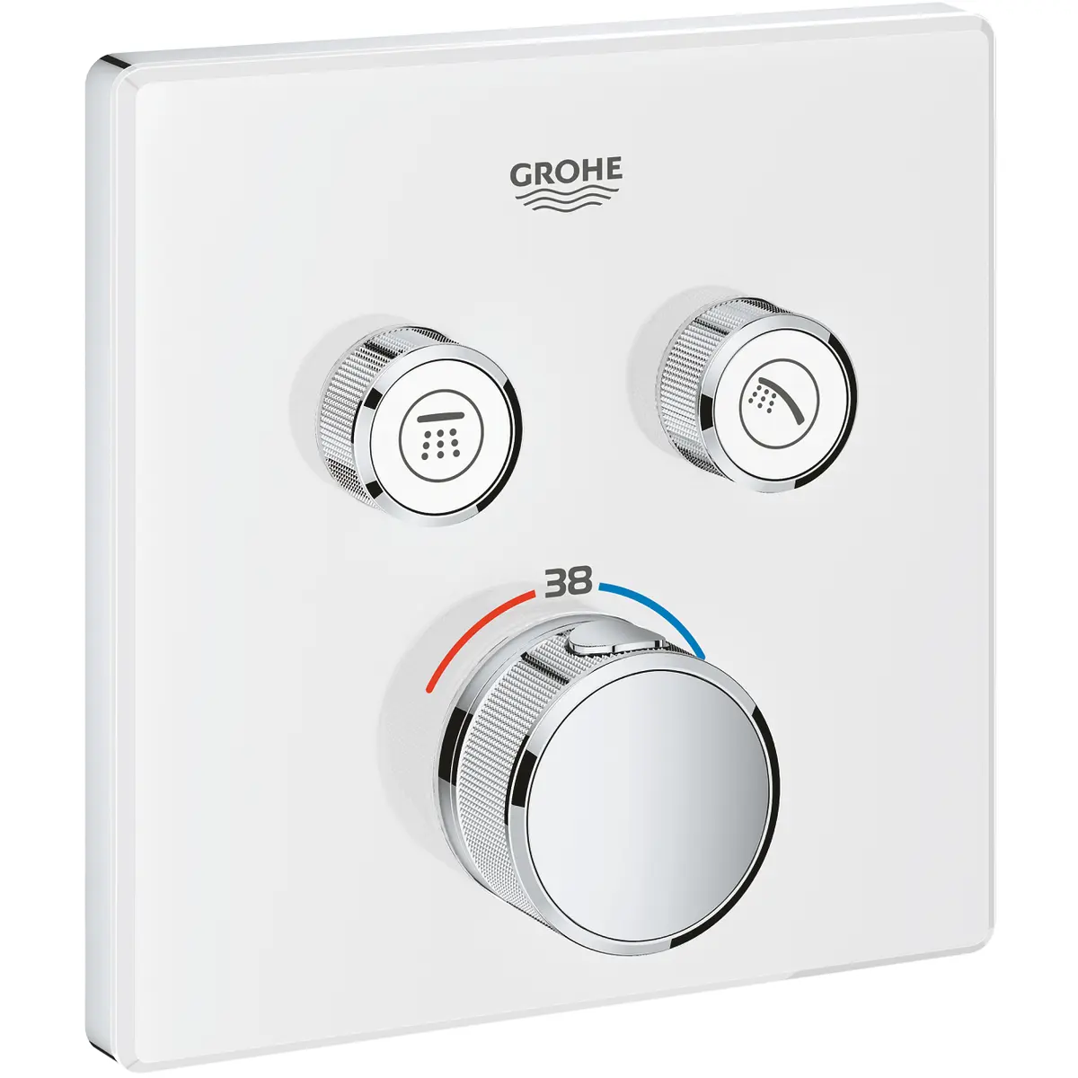 GROHE GROHTHERM SMARTCONTROL TERMOSTATBATTERI M/2 VENTILER, HVIT
