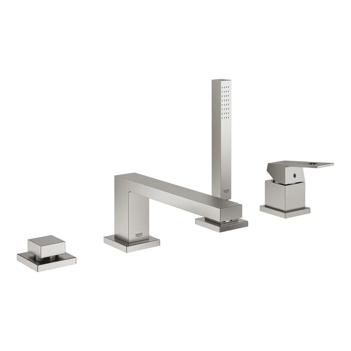 GROHE EUROCUBE 4-HULLS BADEKARBATTERI SUPERSTEEL