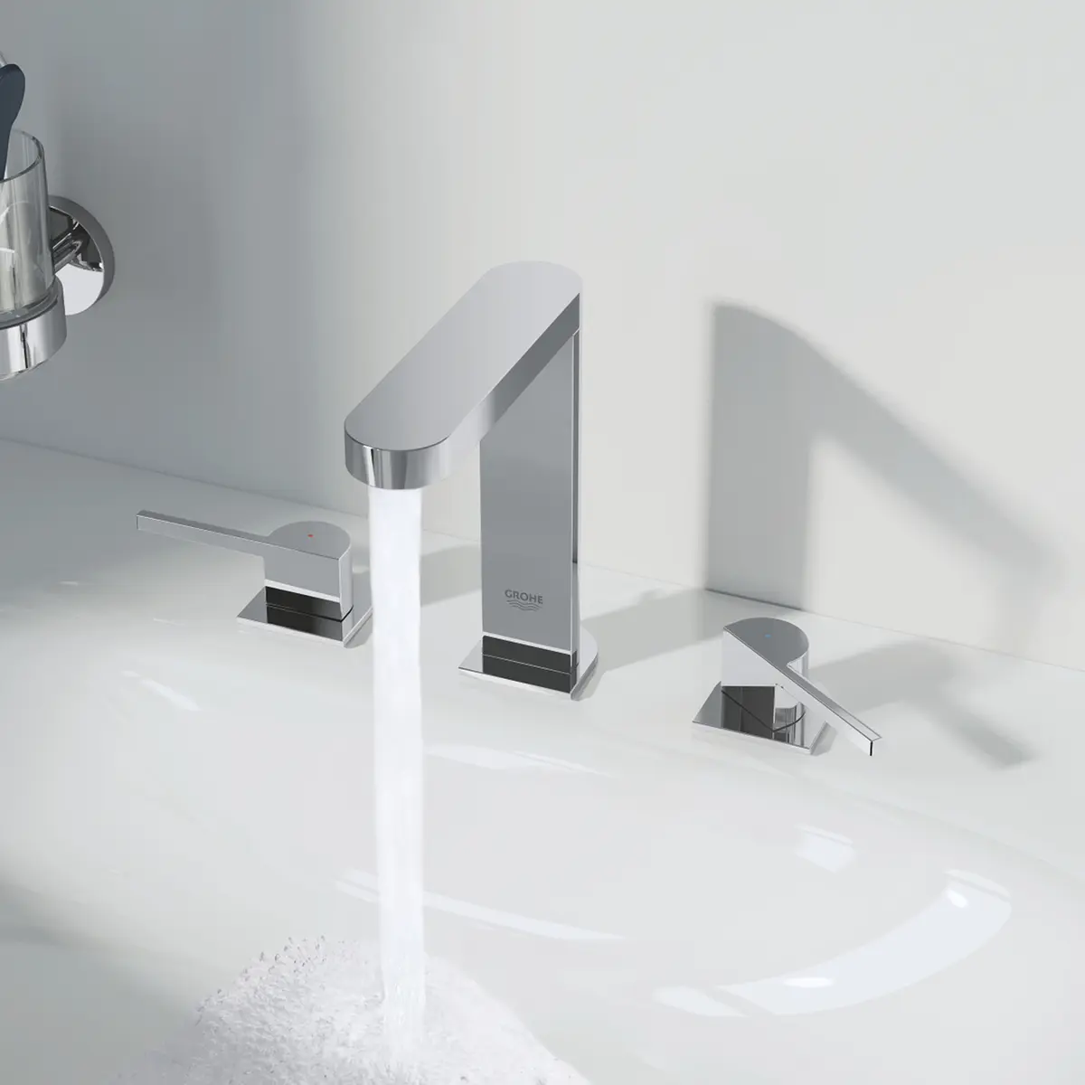GROHE PLUS M 3-HULLS SERVANTBATTERI KROM