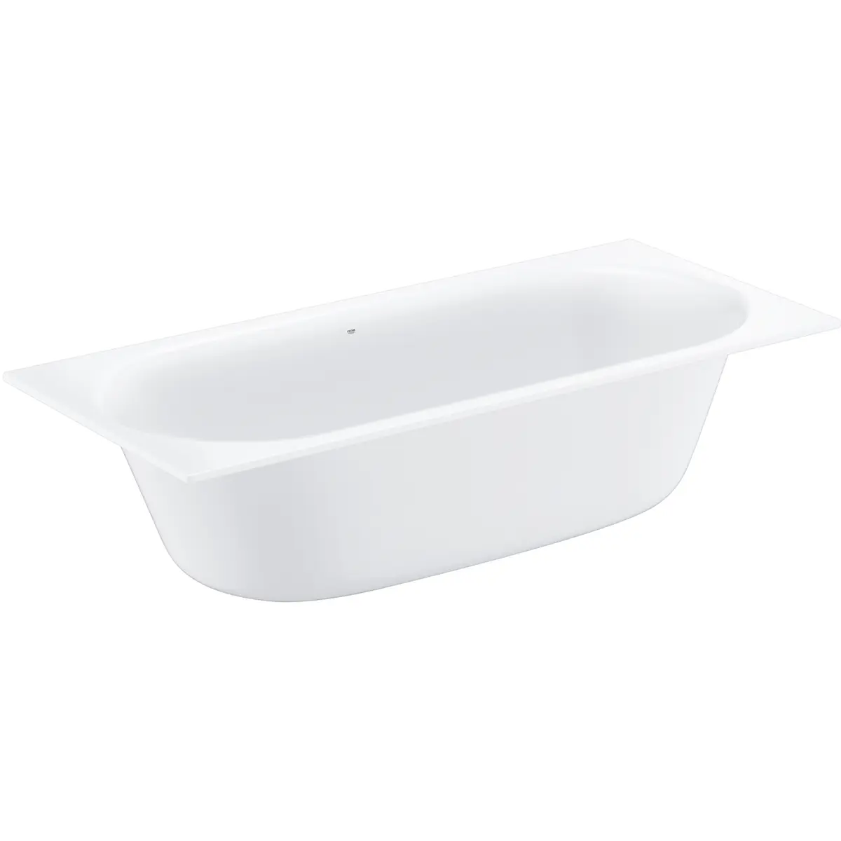 GROHE ESSENCE BADEKAR 180X80 CM M/OVERLØP FOR INNBYGGING ALPINHVIT