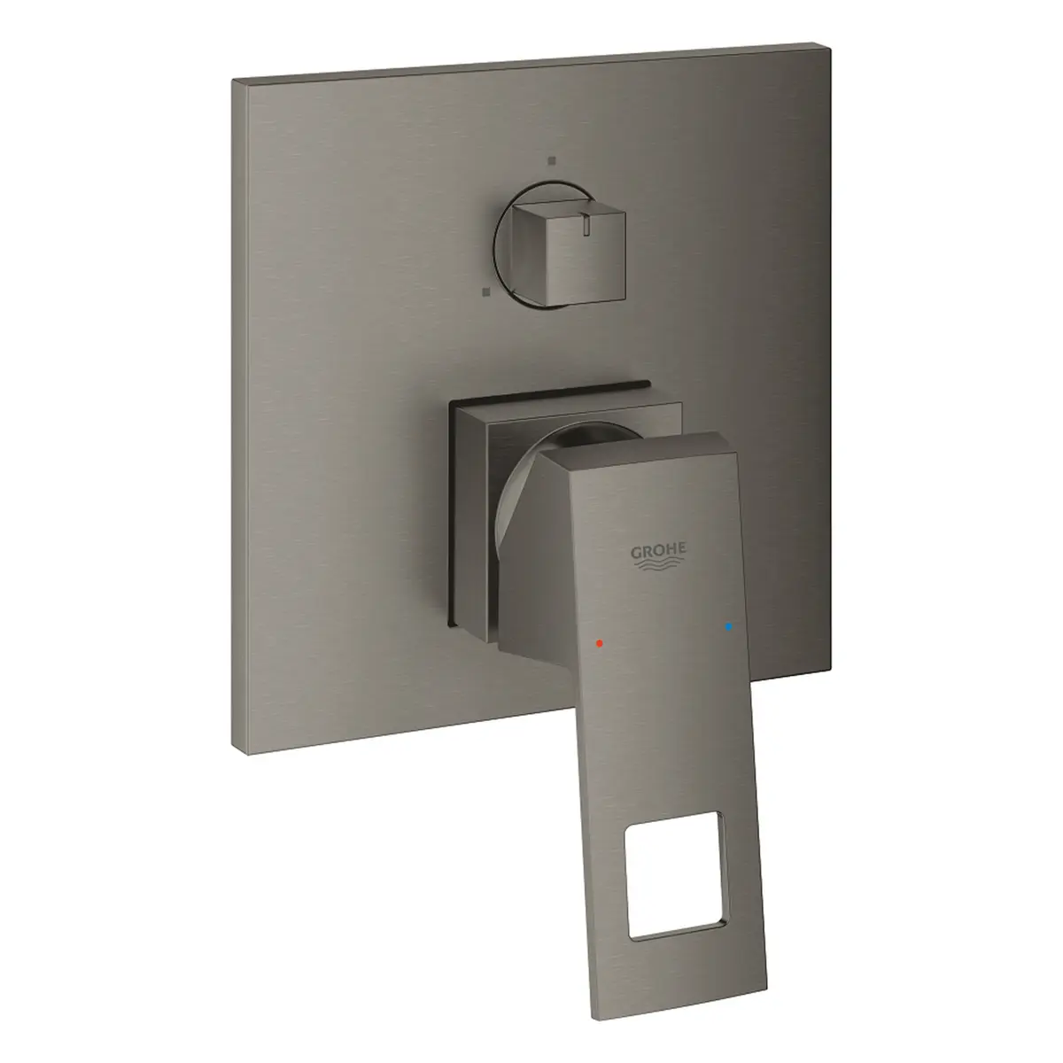 GROHE EUROCUBE ETTGREPSBATTERI FOR INNBYGGING M/3 UTLØP BØRSTET HARD GRAFITT
