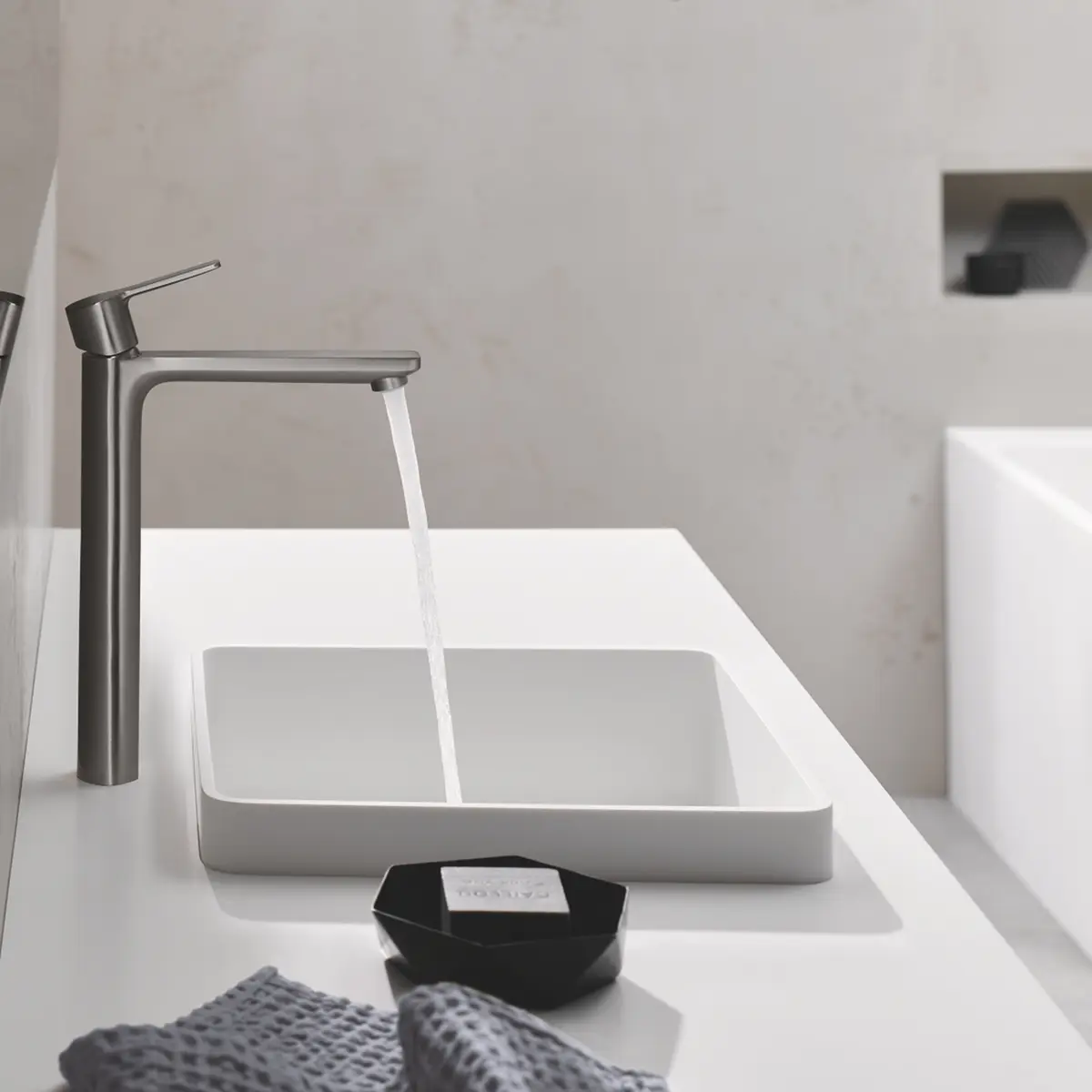 GROHE LINEARE XL SERVANTBATTERI BØRSTET HARD GRAFITT