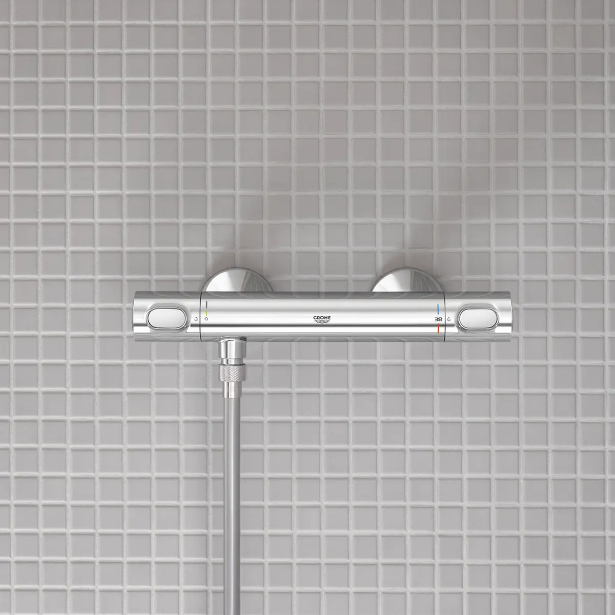 GROHE PRECISION FLOW DUSJTERMOSTAT KROM