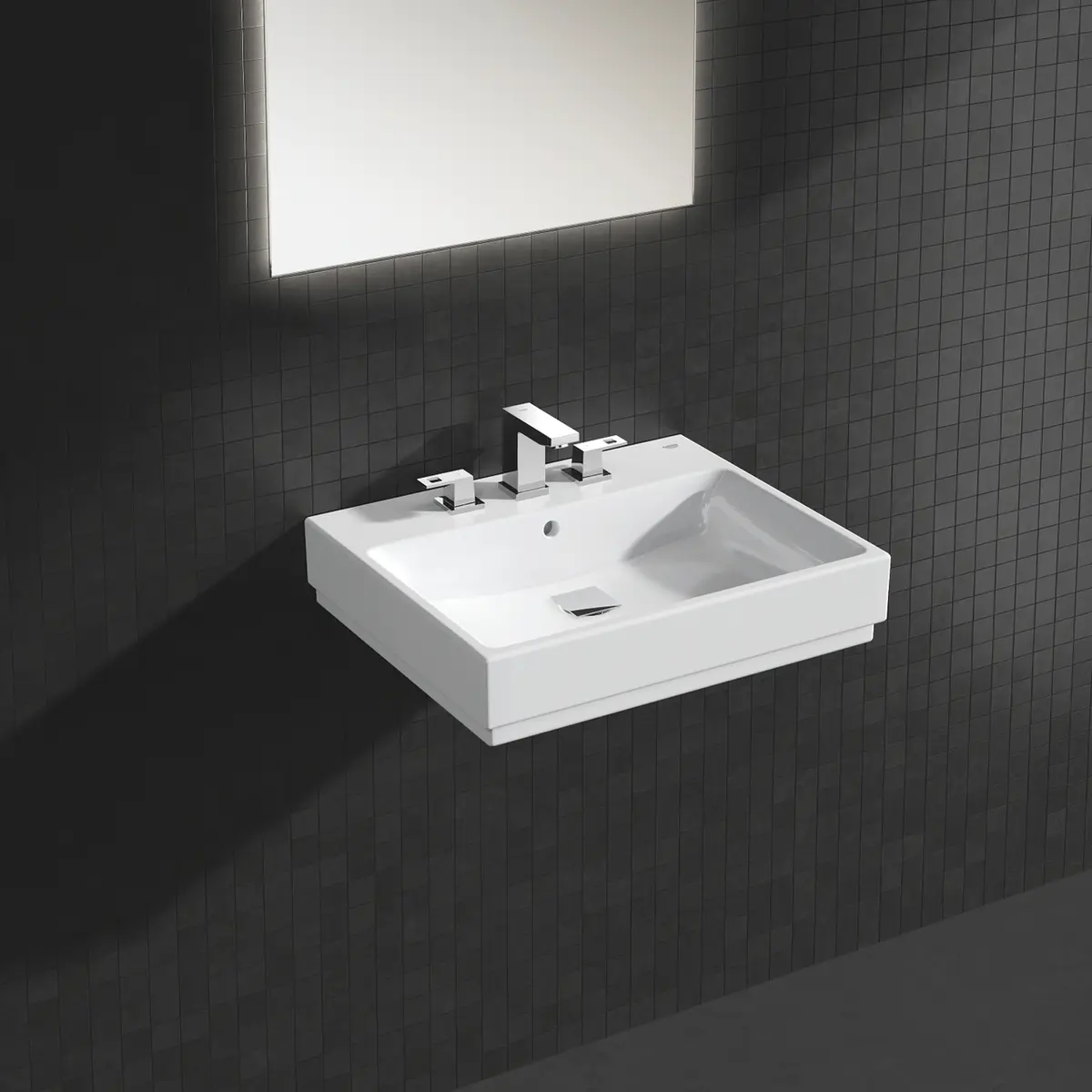 GROHE EUROCUBE S 3-HULLS SERVANTBATTERI KROM