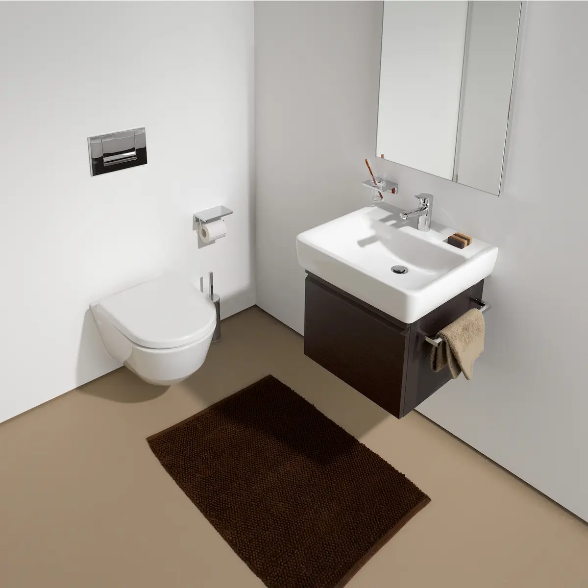 LAUFEN PRO A SERVANT 45X34 CM HVIT