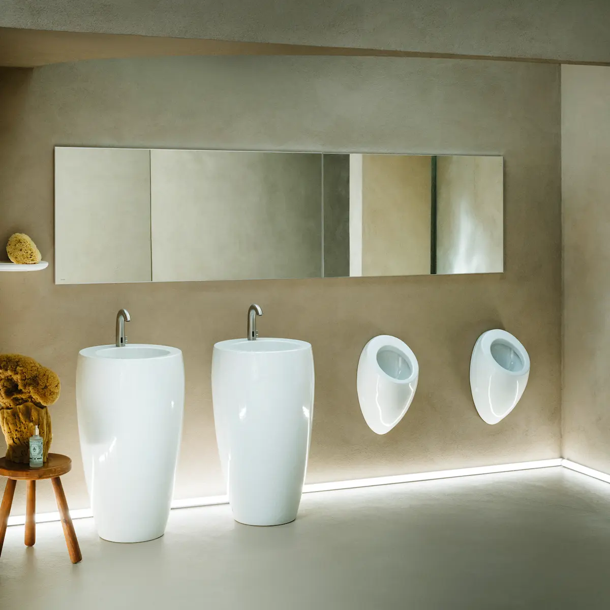 LAUFEN IL BAGNO ALESSI URINAL MED VANNLÅS 32,5X29 CM LCC HVIT