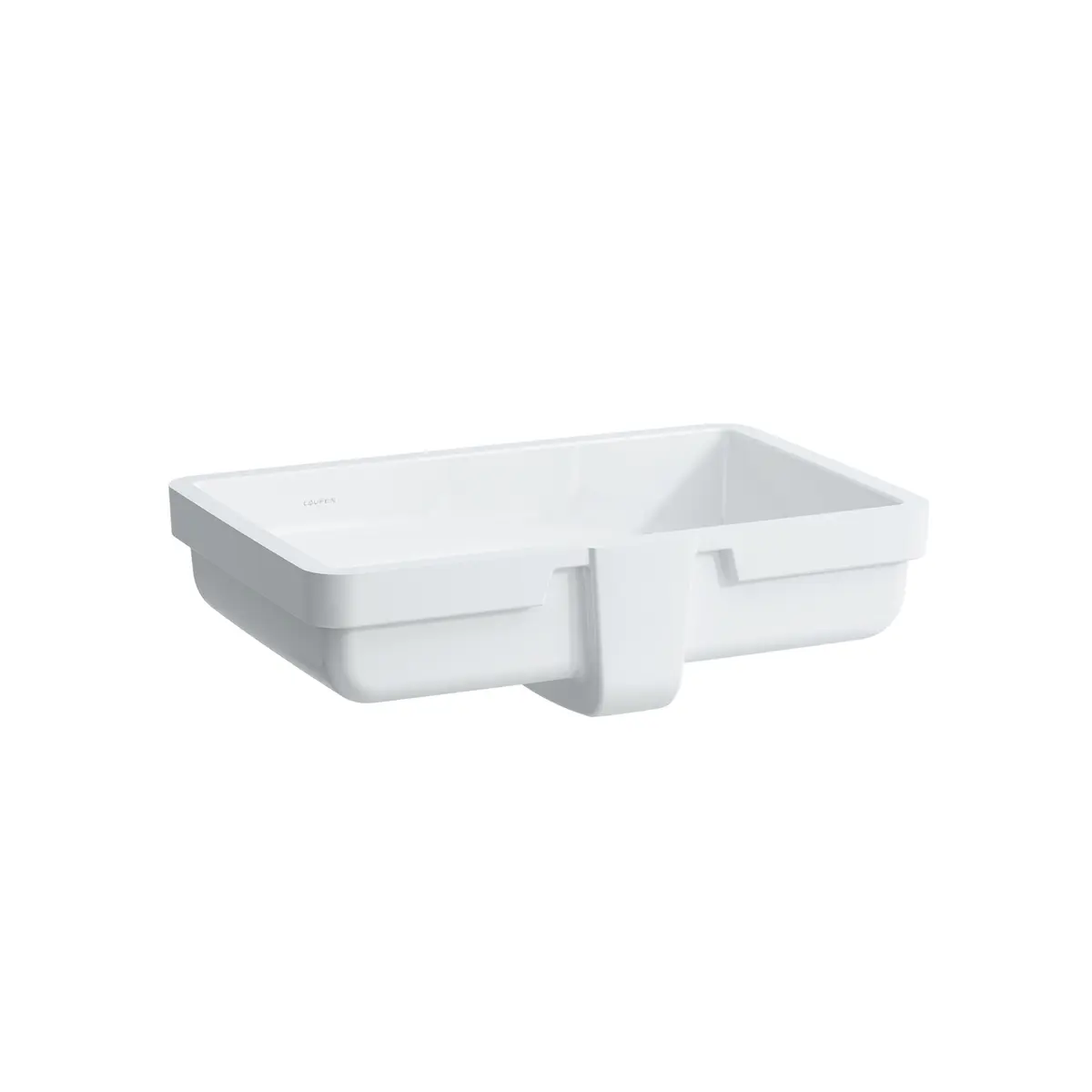 LAUFEN LIVING CITY UNDERLIMT SERVANT 54,5X36 CM M/GLASERT UTSIDE SLIPT HVIT