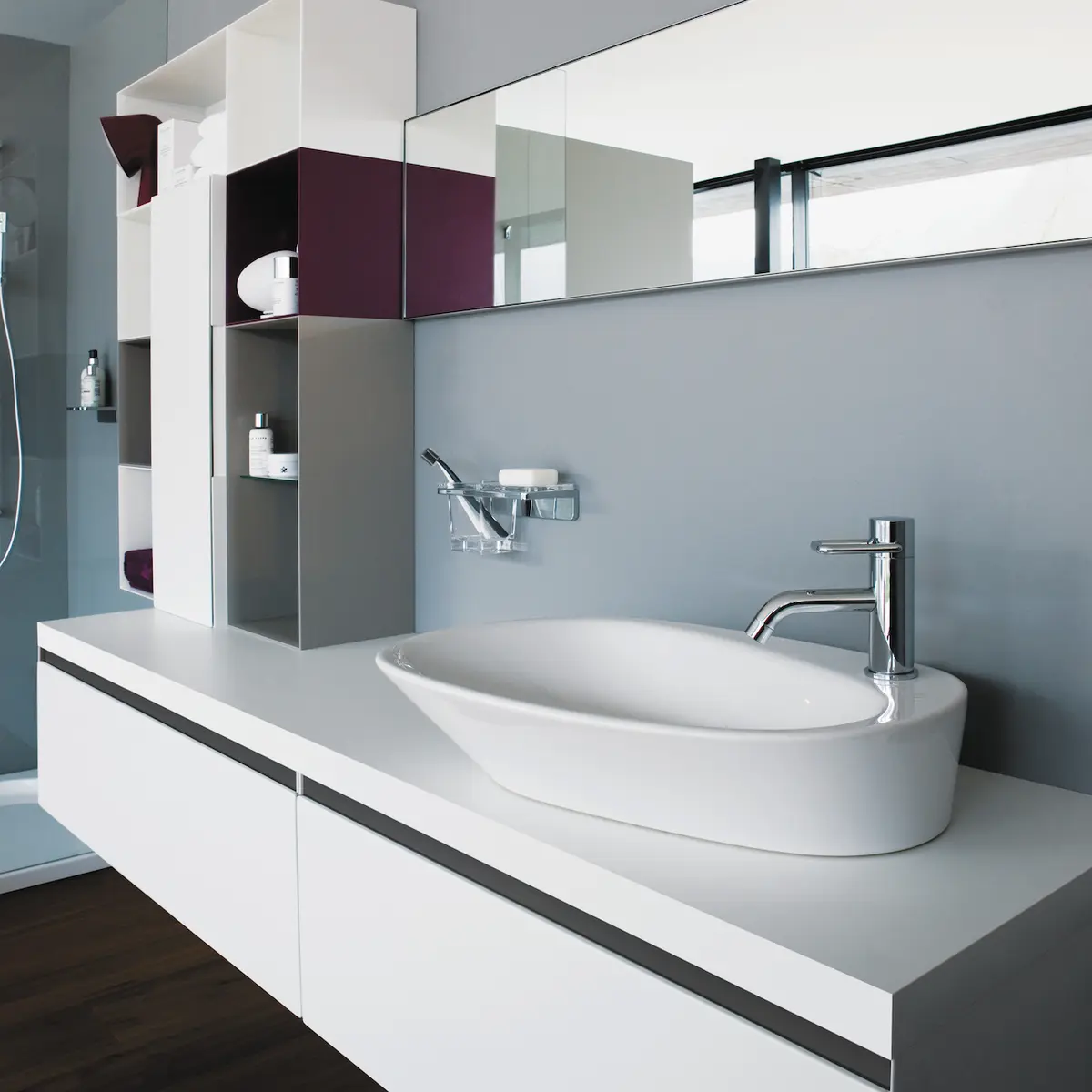LAUFEN PALOMBA SERVANT 60X40 CM HØYRE HVIT
