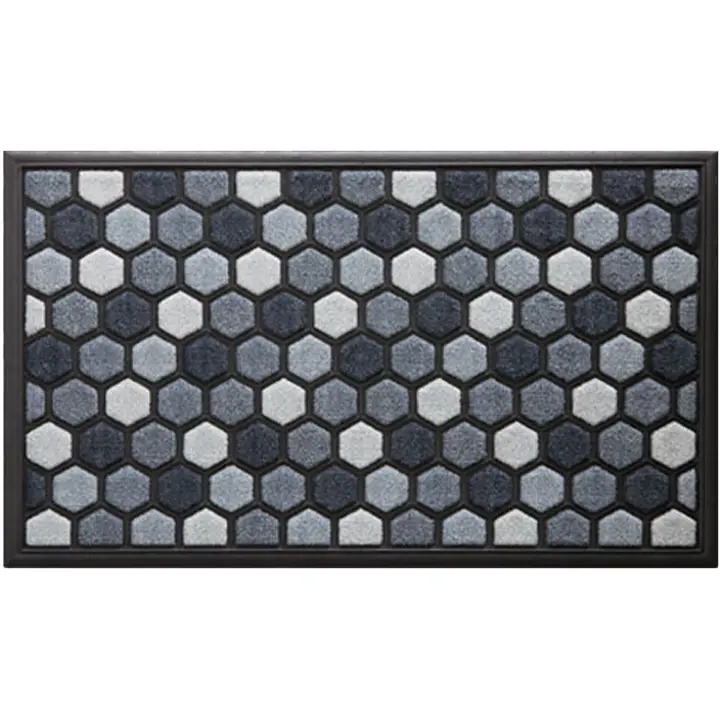 LAKO PORTACOLOR DØRMATTE HEXAGON GRÅ 45X75X0,9