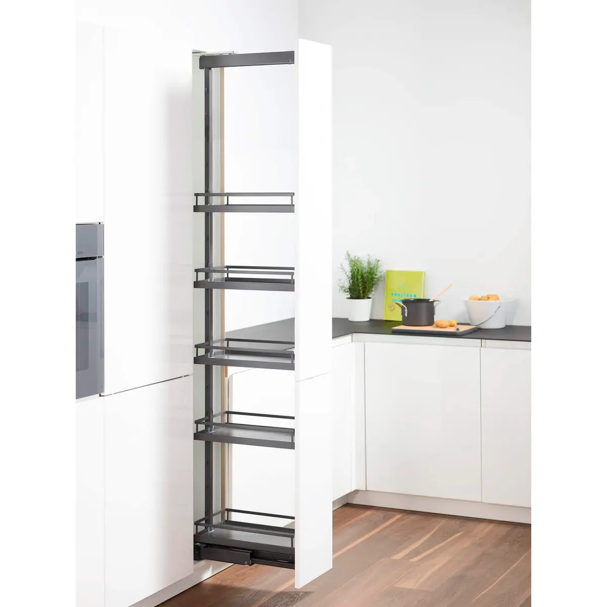 KESSEBÖHMER ARENAPLUS STYLE, PANTRYUTTREKK 300 MM ANTRASITT 1800-2200MM