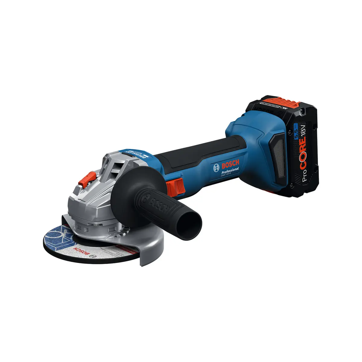 BOSCH VINKELSLIPER GWS 18V-8 125MM 1X4AH CASE