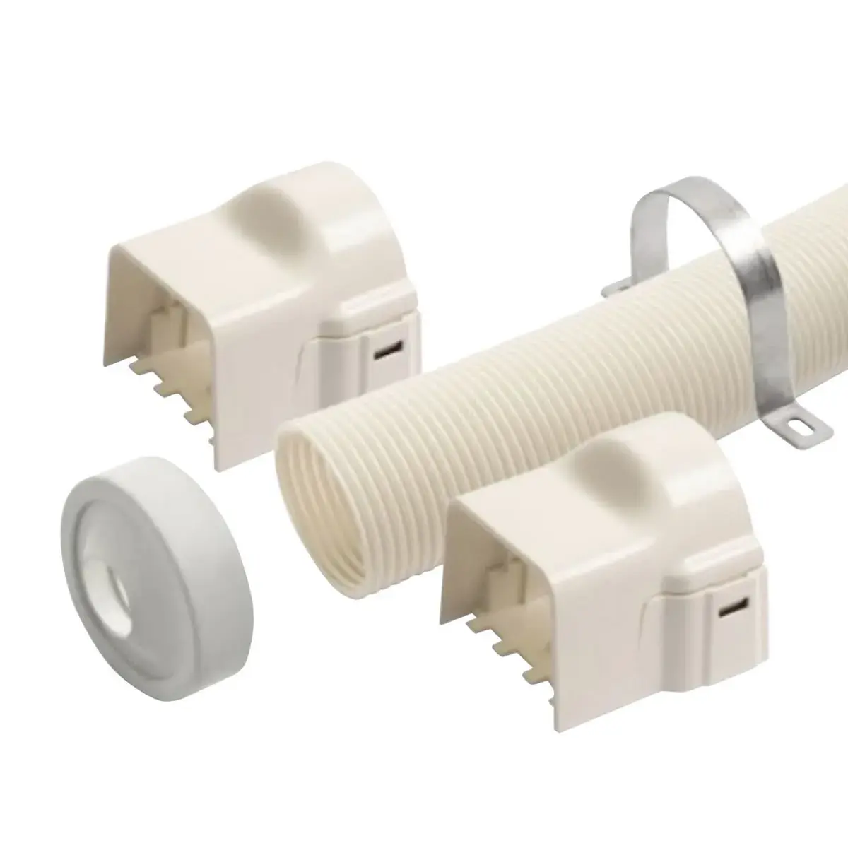 FLEKSIBELT KIT 80X60X1000MM, ELFENBEN