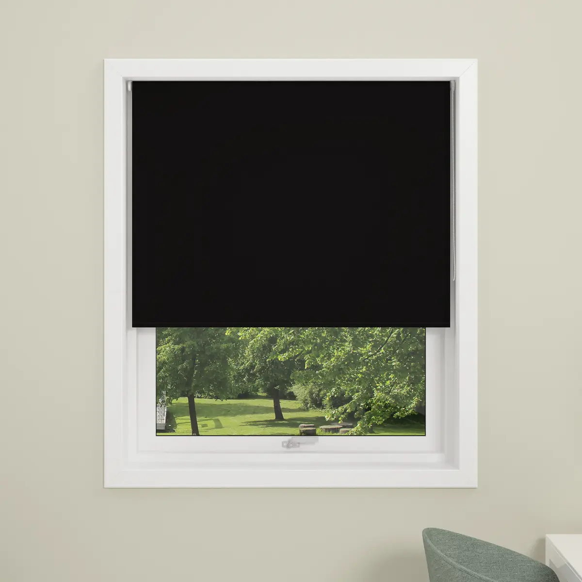DEBEL RULLEGARDIN UNI MAXI LYSDEMPENDE SORT 90X210