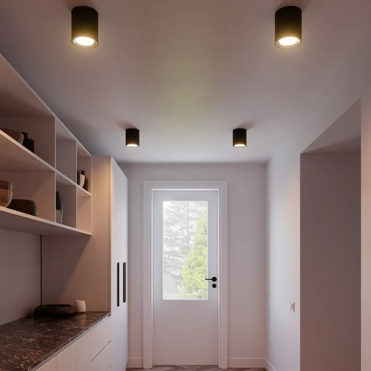 NORDLUX LANDON LONG SMART TAKLAMPE 2700-6500K SORT