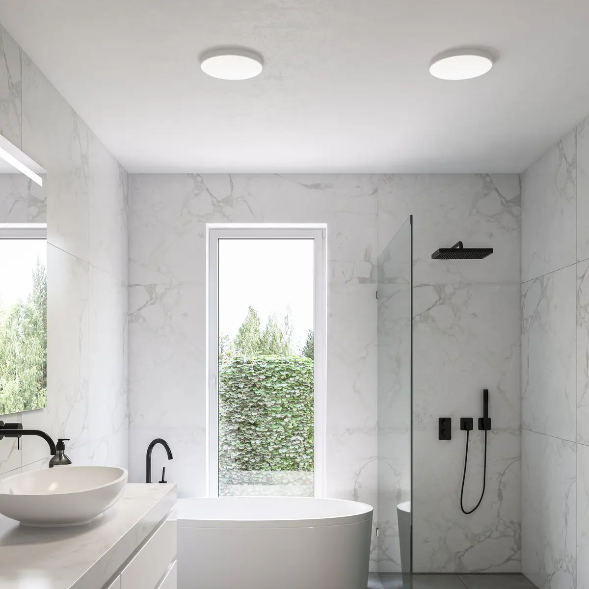 NORDLUX GRY PLAFOND 22 IP44 DOWNLIGHT/PLAFOND 3-STEP SCENE SELECT HVIT