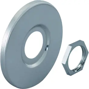 UPONOR ROSETT M/MUTTER 1/2"X70MM KROM 2 STK.
