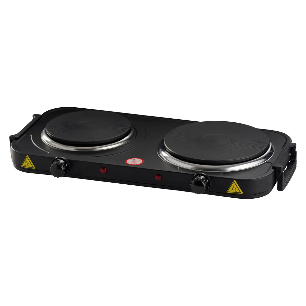 DAY KOKEPLATE Ø15+Ø18CM 2500W SORT