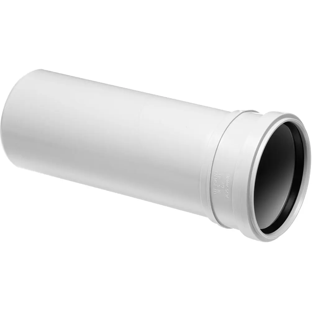 UPONOR DECIBEL AVLØPSRØR M/MUFFE 110MM 1M HVIT
