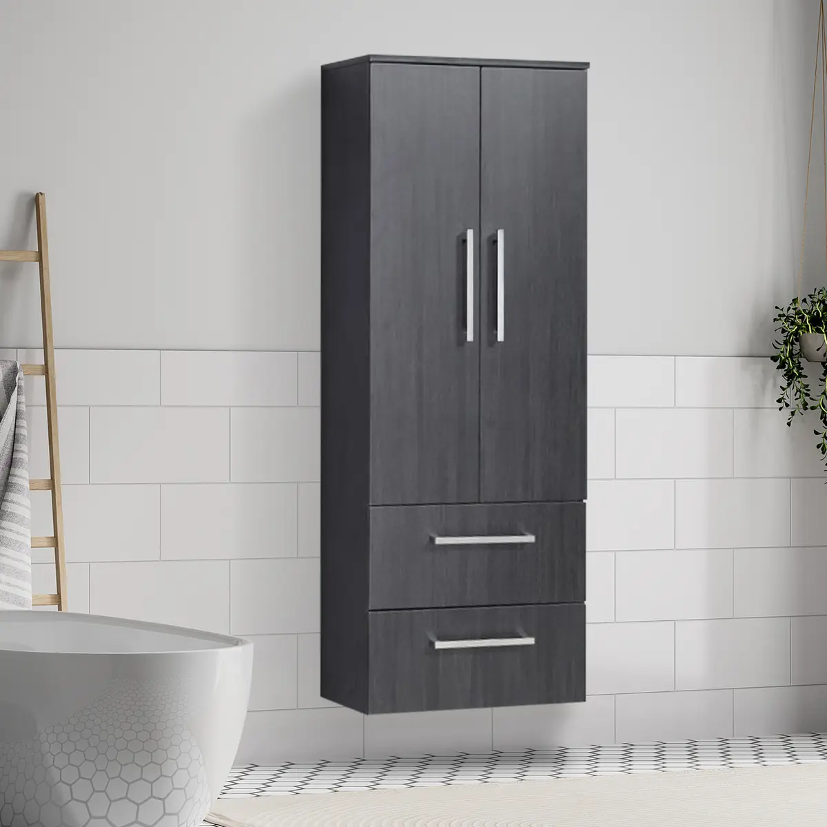 LIND LUXURY HØYSKAP DOBBEL SORT