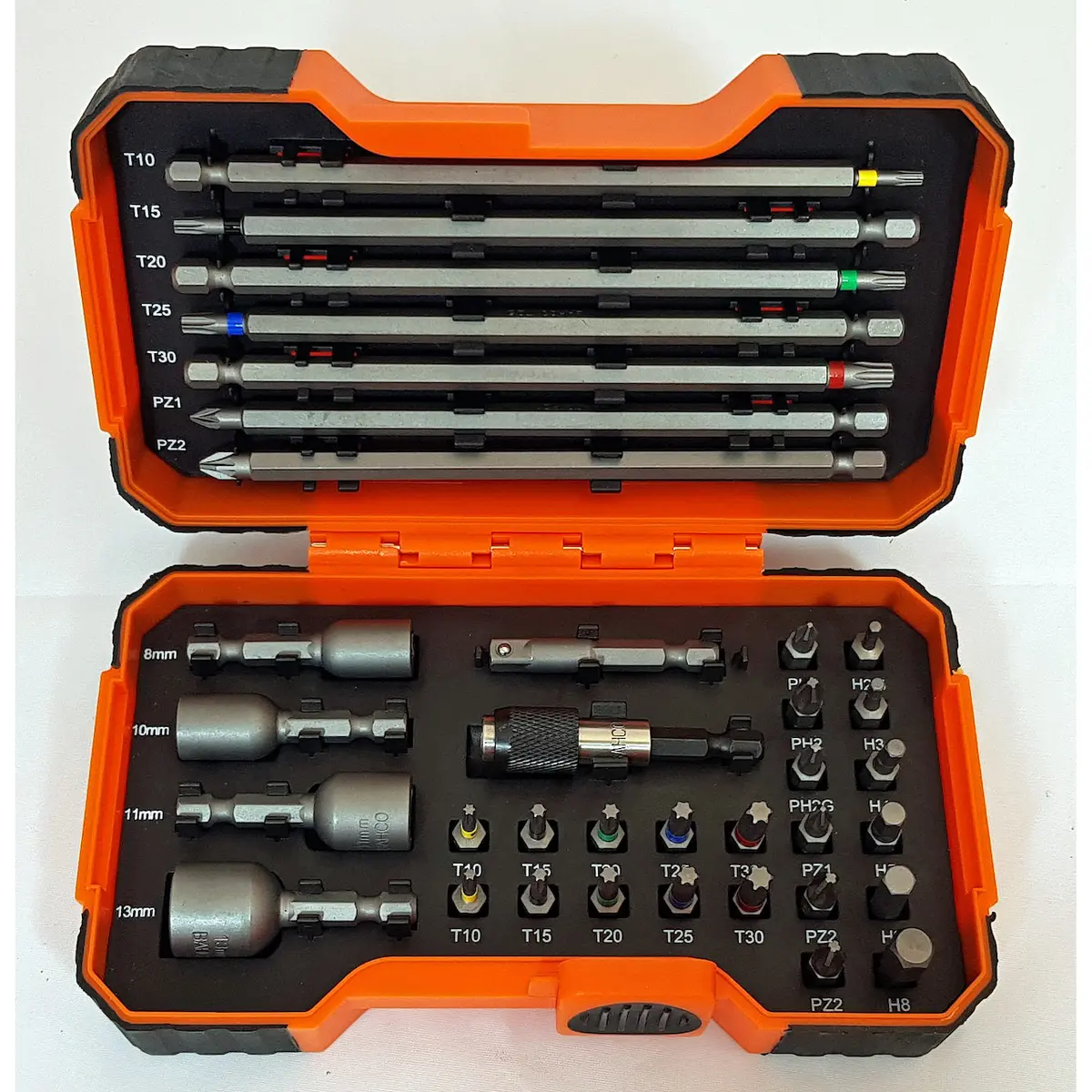 BAHCO BITS-SETT 1/4" 35D FARGEKODE
