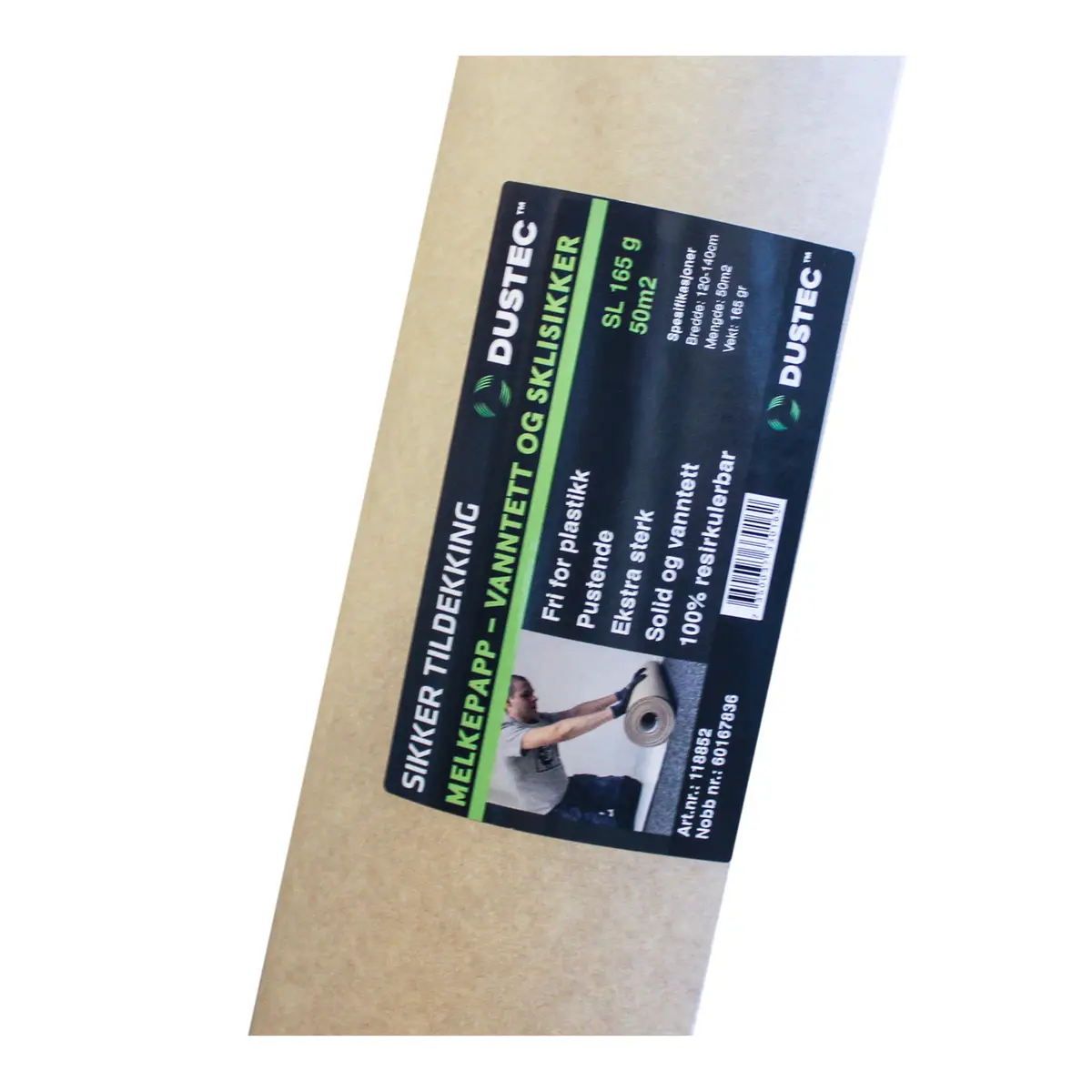 DUSTEC MELKEPAPP SL 165 GR, 50 M2