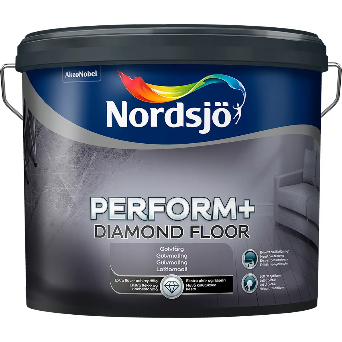 NORDSJØ PERFORM+ DIAMOND FLOOR BM 9.5L