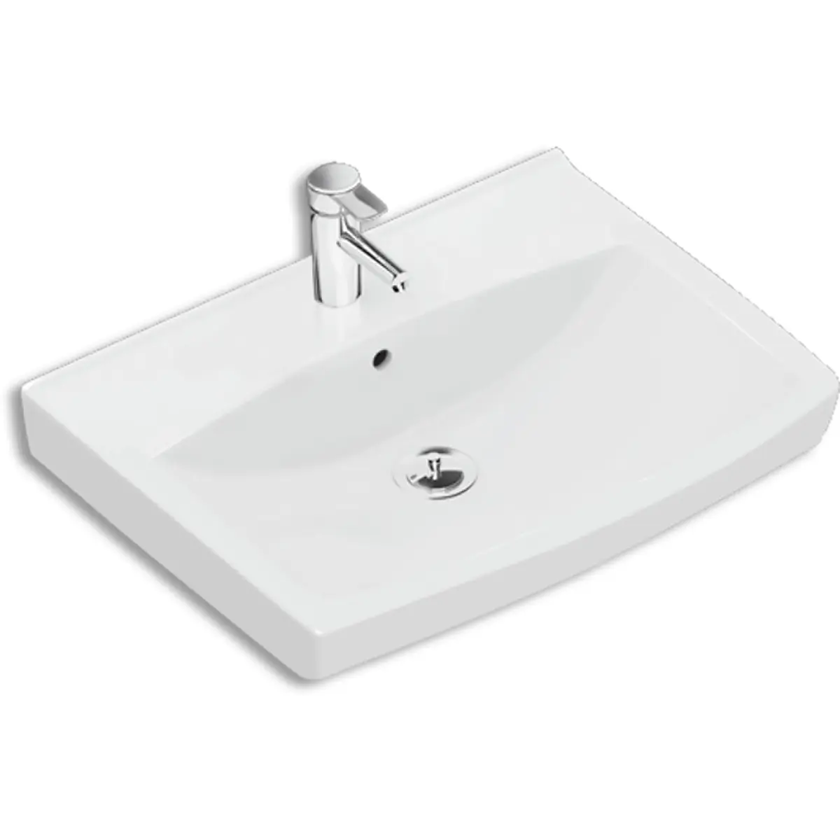 IFØ SPIRA SERVANT MED KRANHULL OG OVERLØP, 57 X 43,5 CM