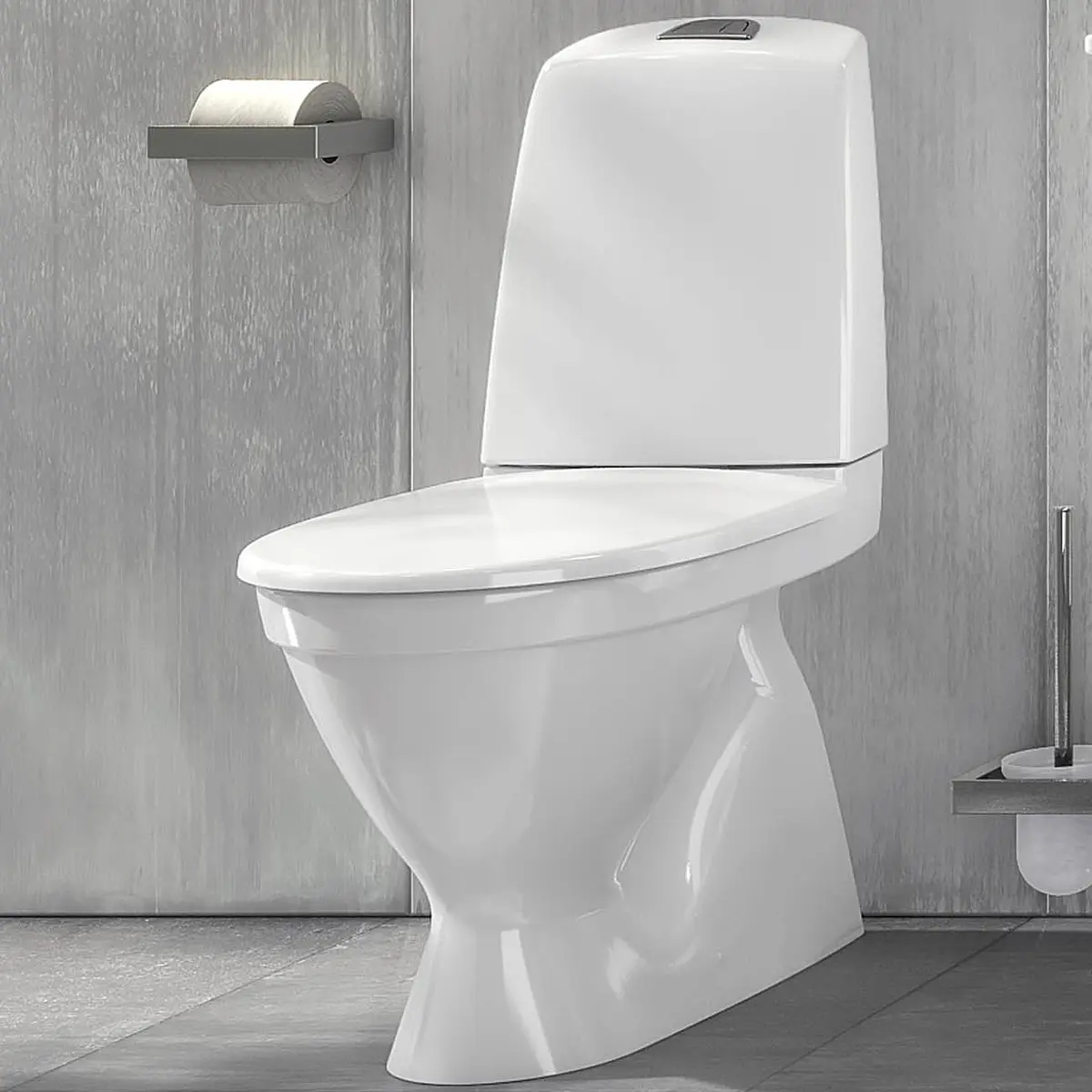 GUSTAVSBERG NAUTIC 1500 M/SKJULT S-LÅS & HYGIENIC FLUSH, FOR LIMING
