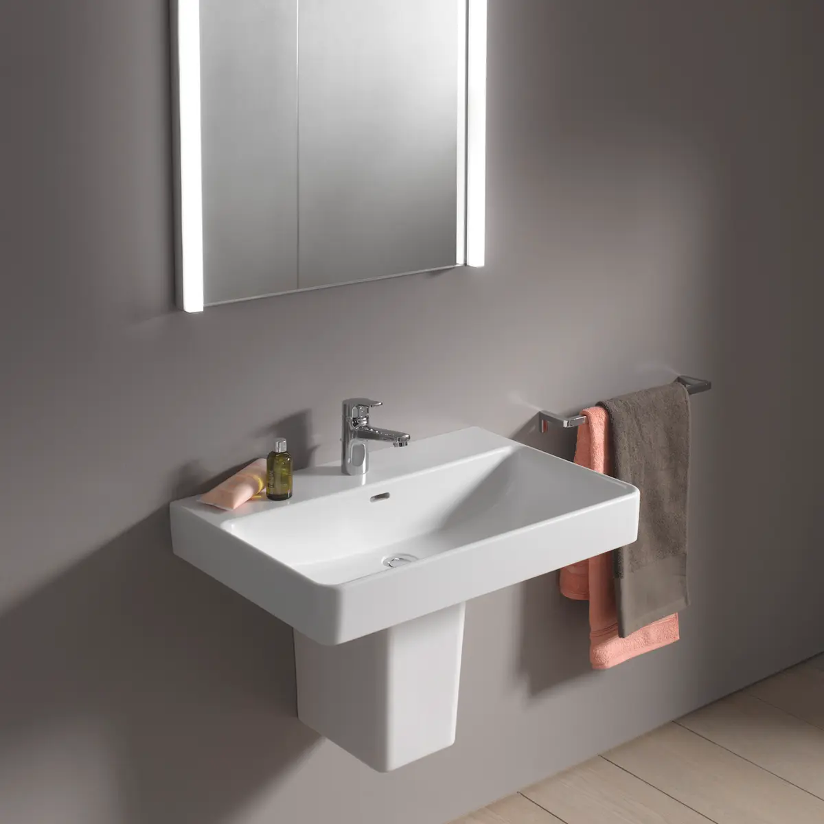 LAUFEN PRO S HALVSØYLE HVIT