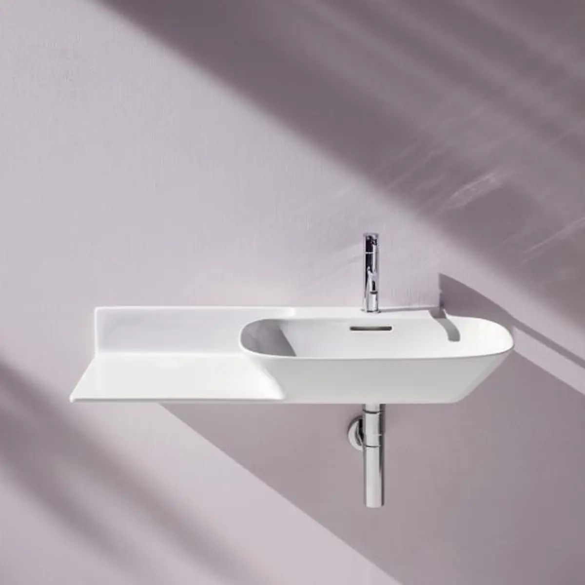 LAUFEN INO SERVANT 90X45 CM HYLLE TIL VENSTRE LCC HVIT