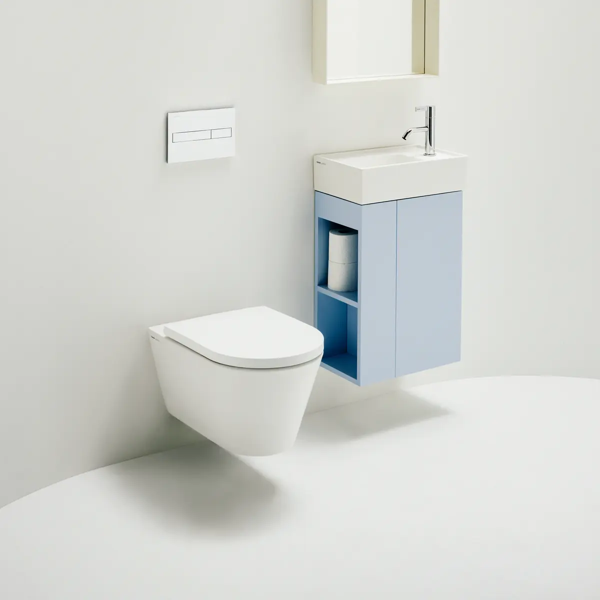 LAUFEN KARTELL RIMLESS VEGGSKÅL M/TOALETTSETE