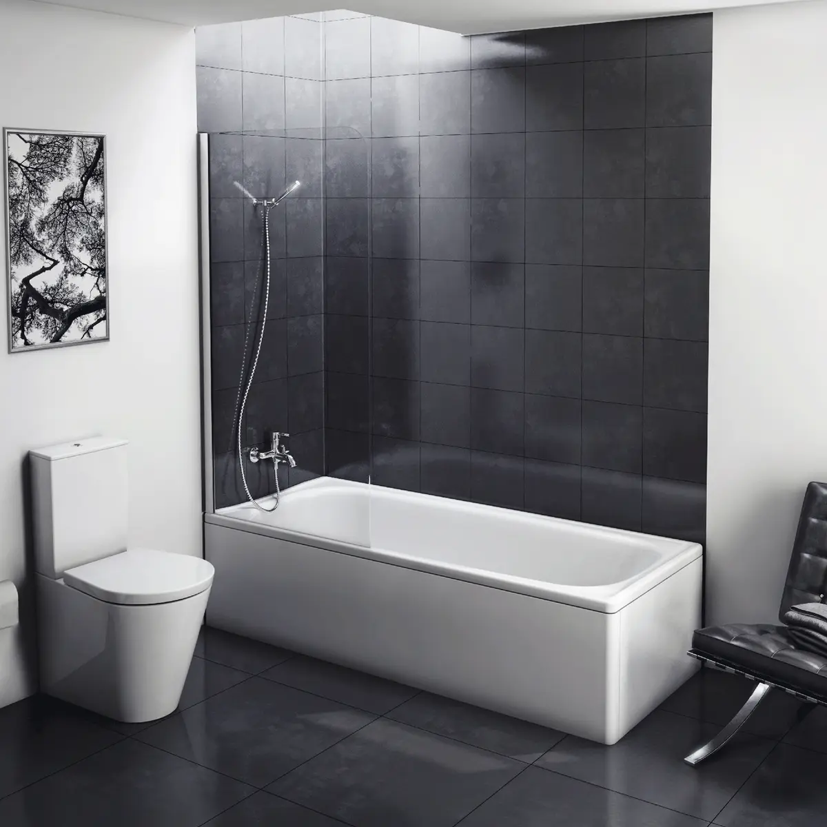 LAUFEN STÅLBADEKAR MILANO 150 CM INKL. BEN