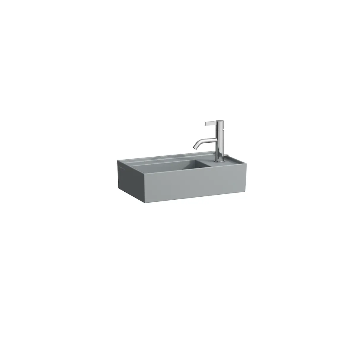 LAUFEN KARTELL SERVANT 46X28 CM HØYRE U/OVERLØP MATT GRÅ