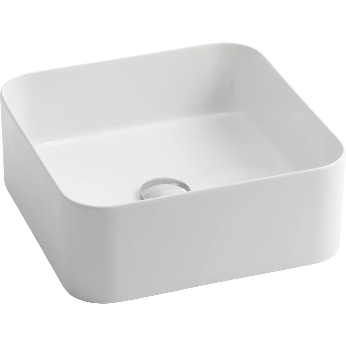 LAVABO MATE SLIM 40X40 PORSELEN SERVANT HVIT