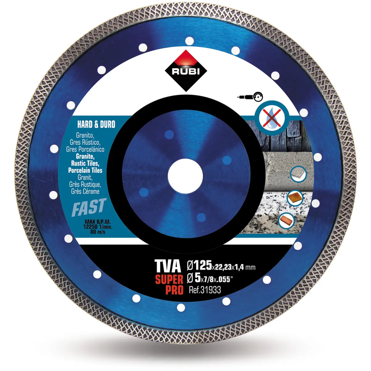 RUBI DIAMANTBLAD HEL TVA 125 SUPERPRO