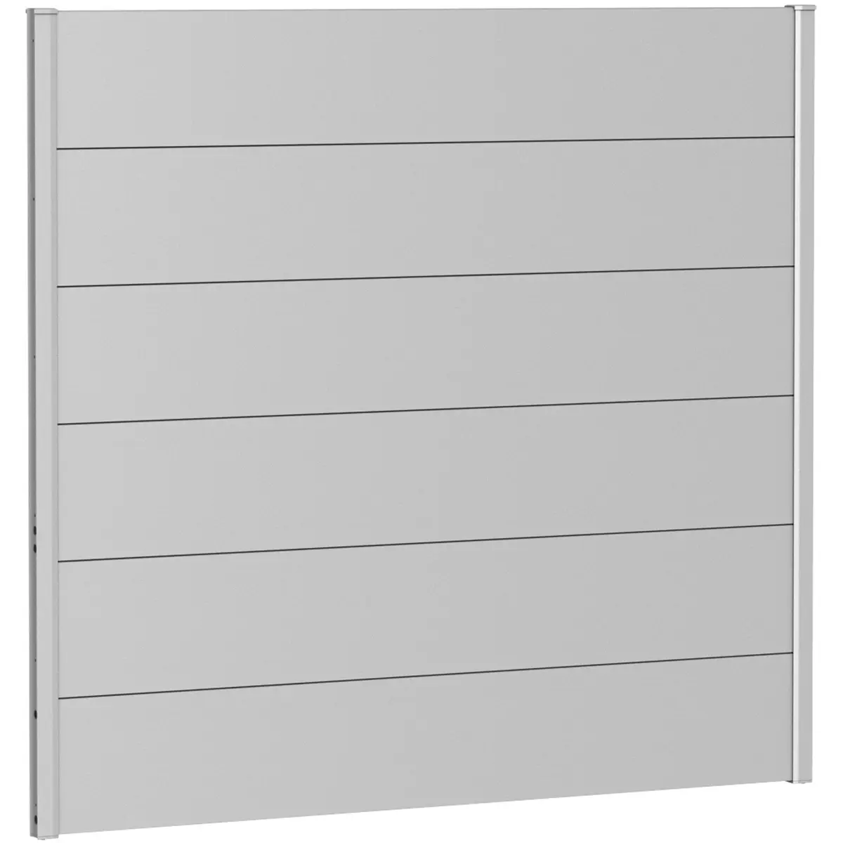 BIOHORT VEGGPANEL FOR LEVEGG UTEN AKRYLGLASS 150X135 SØLV METALLIC