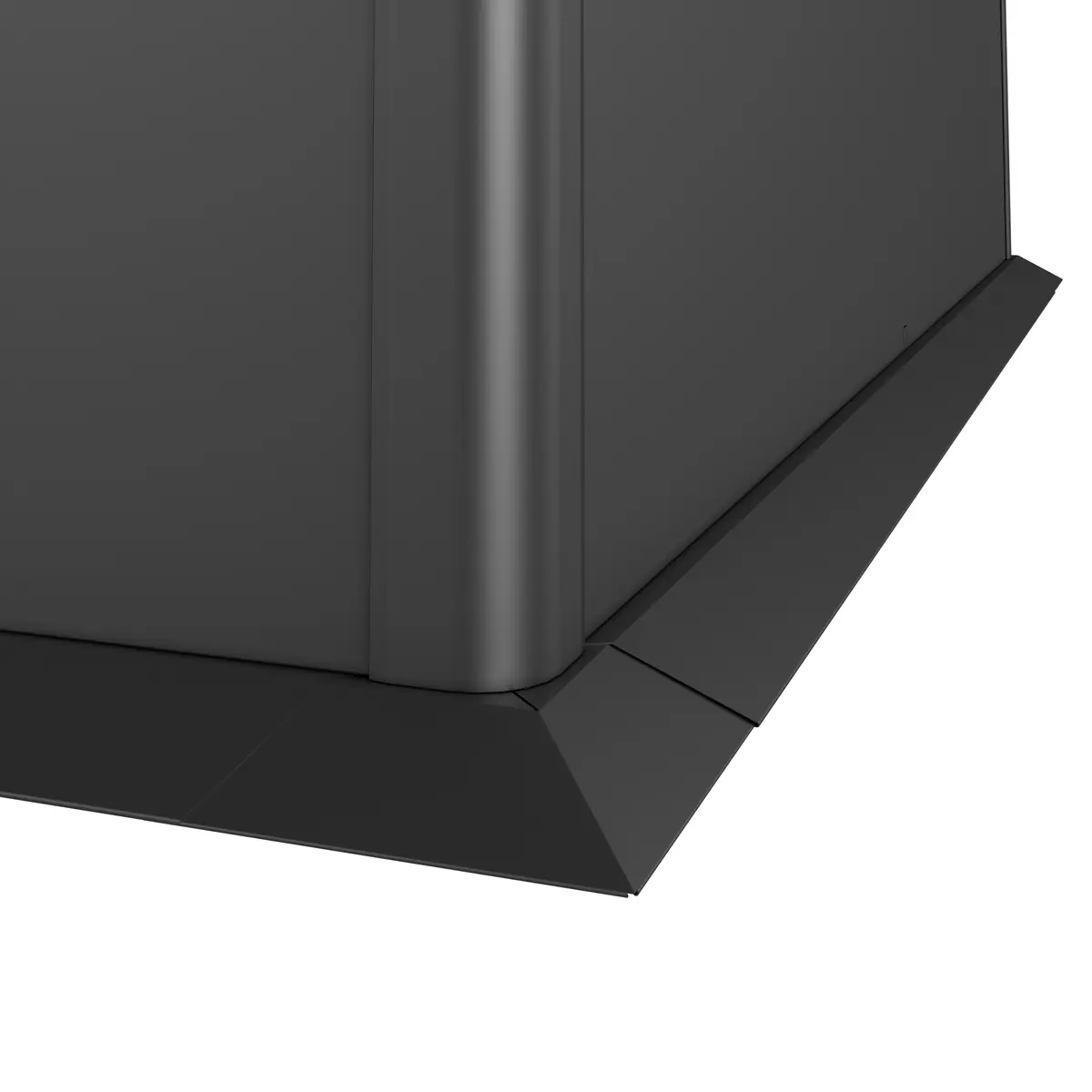 BIOHORT PYNTEKANT 1,5X0,5 MØRK GRÅ METALLIC