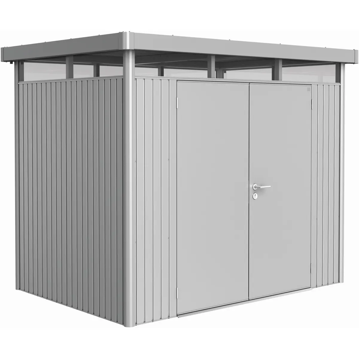 BIOHORT UTEBOD HIGHLINE H2 2 DØRER SØLV METALLIC