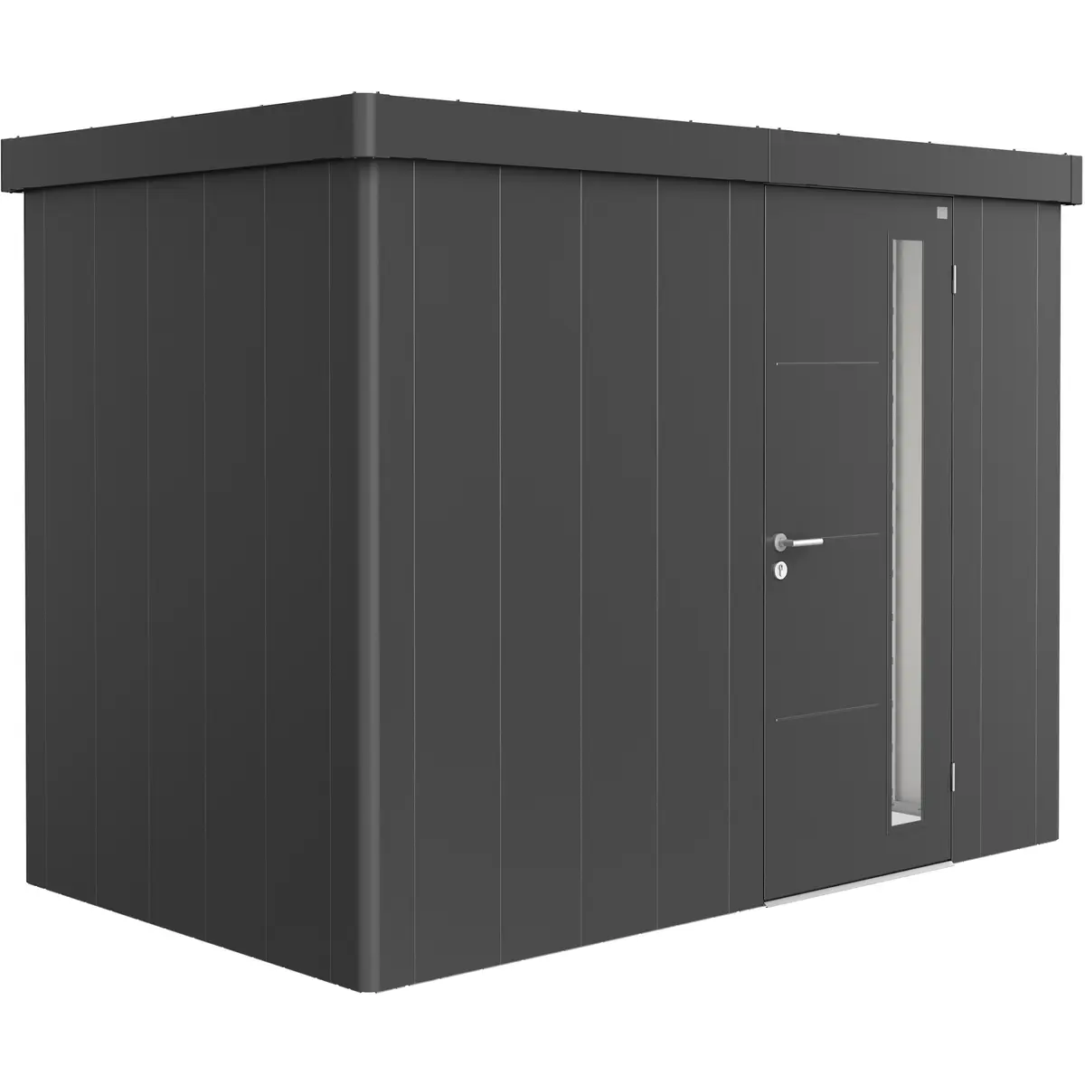 BIOHORT REDSKAPSBOD NEO 1C STD. DØR MØRK GRÅ METALLIC