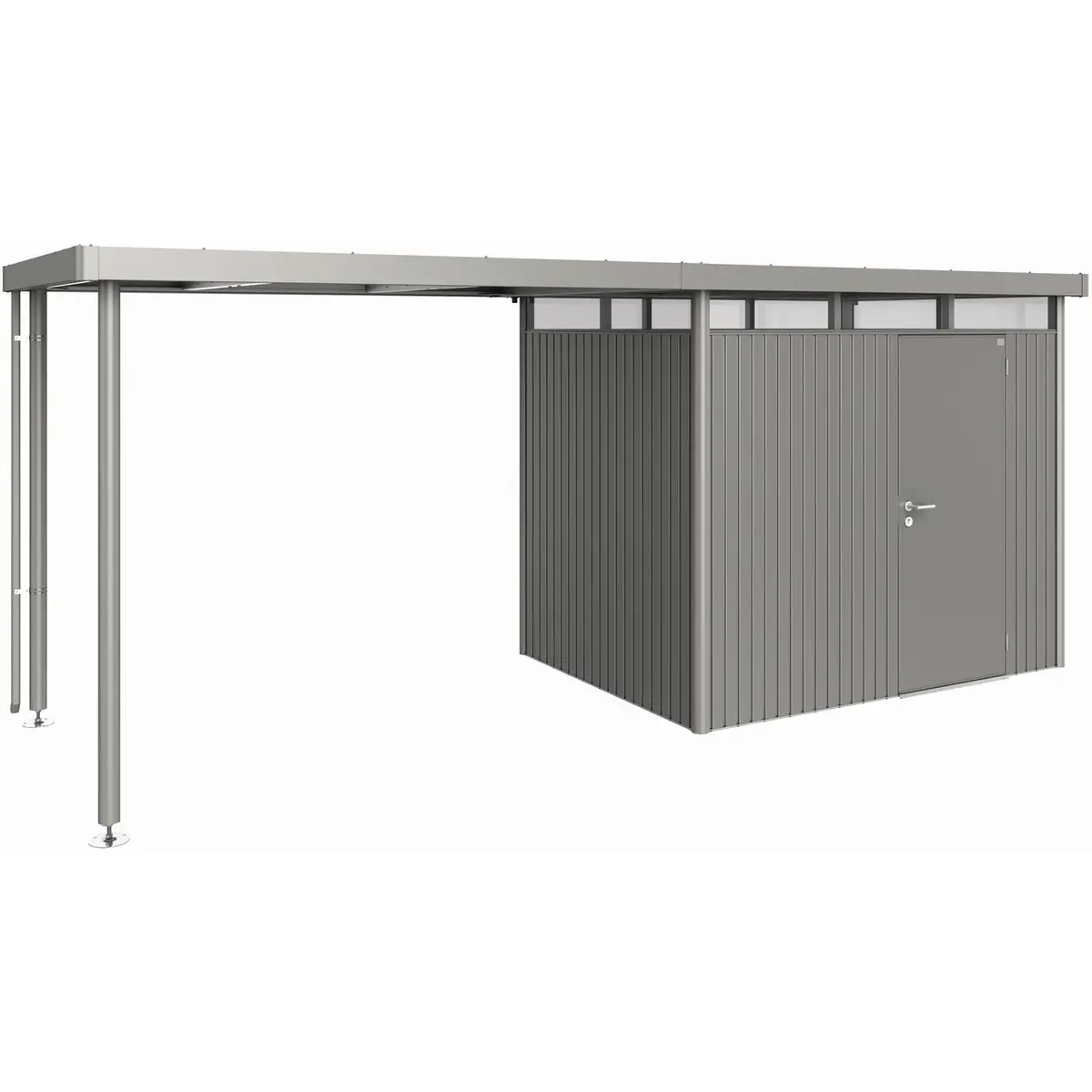 BIOHORT SIDETAK HIGHLINE H2 KVARTSGRÅ METALLIC