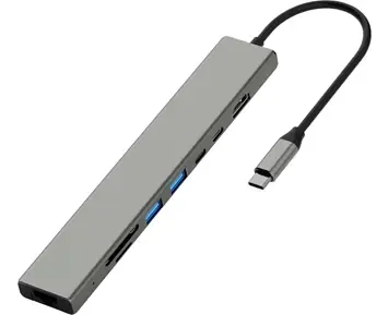 Andersson USB-H3400 - USB-C 2A+2C+SD+Micro SD+Network