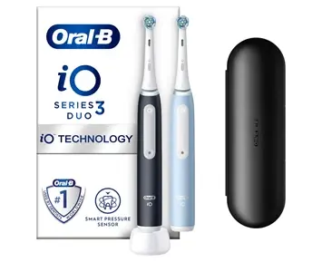 Oral-B iO3 Duo - Matt Black / Ice Blue