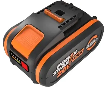 WORX 20V 4.0Ah battery with indicator